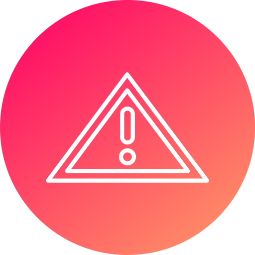 Caution Generic gradient fill icon