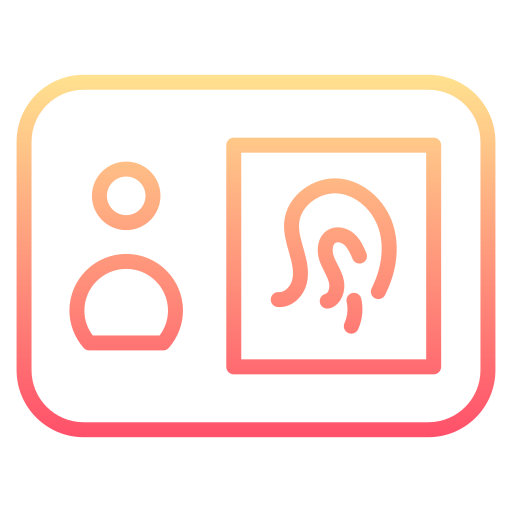 Biometric Generic gradient outline icon