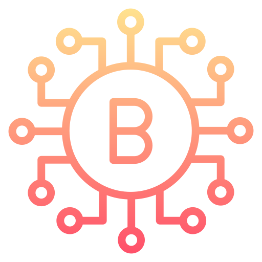 bitcoin Generic gradient outline icono
