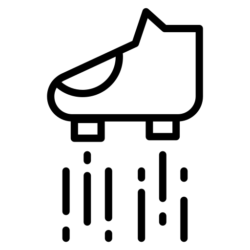 フライングブーツ Generic black outline icon