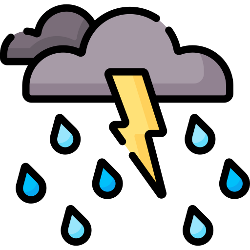 tormenta de lluvia Special Lineal color icono