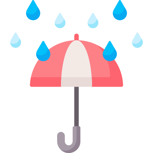 krople deszczu Special Flat ikona