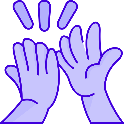 High five Generic color lineal-color icon