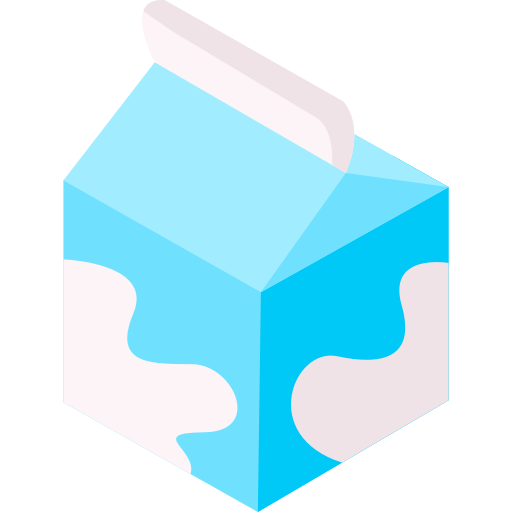 caja de leche Generic color fill icono