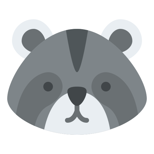 Raccoon Generic color fill icon
