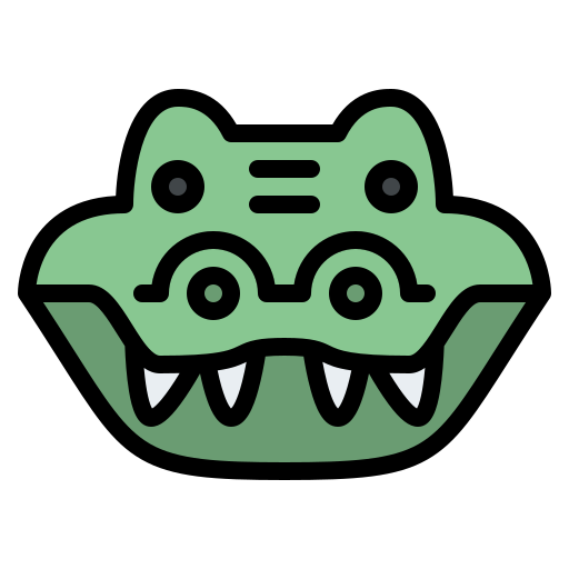 aligator Generic color lineal-color ikona