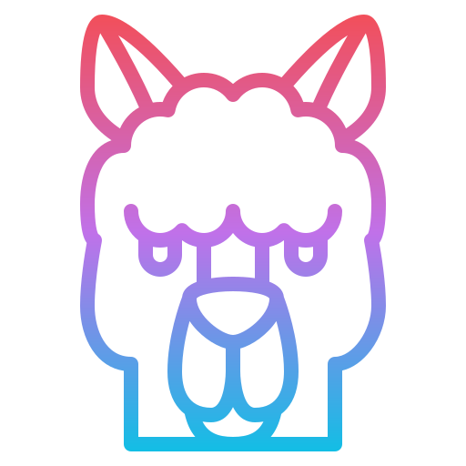 alpaca Generic gradient outline icoon