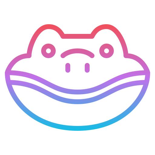 蛙 Generic gradient outline icon