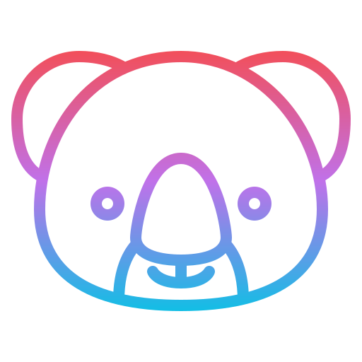 koala Generic gradient outline icoon