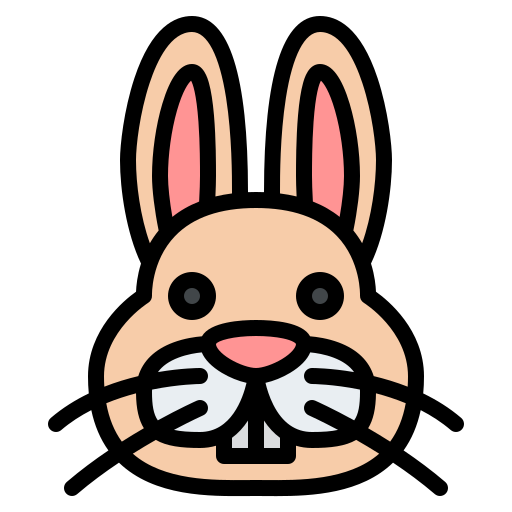 토끼 Generic color lineal-color icon