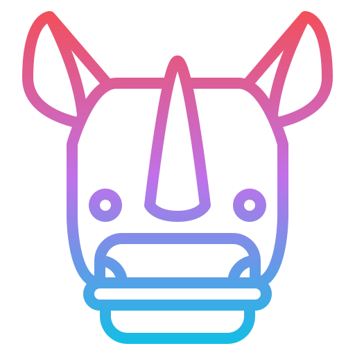 rinoceronte Generic gradient outline icona