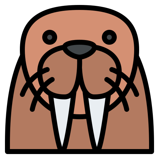 walrus Generic color lineal-color icoon