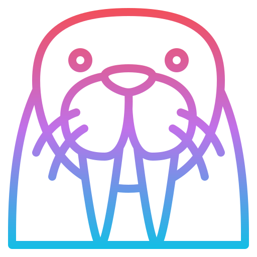 walrus Generic gradient outline icoon