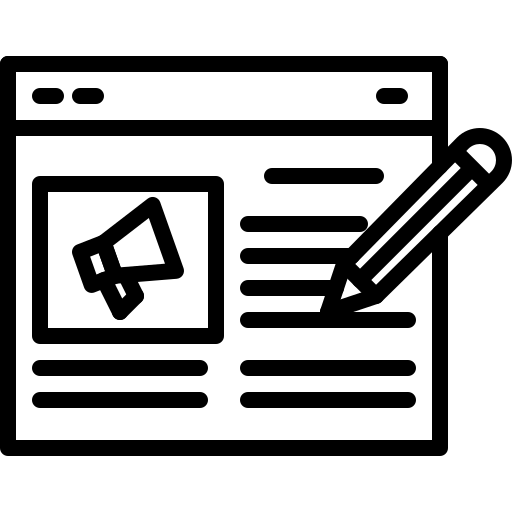 블로깅 Generic black outline icon