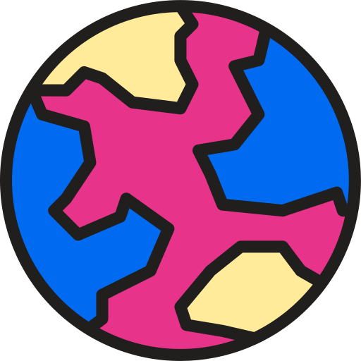 世界 Phatplus Lineal Color icon