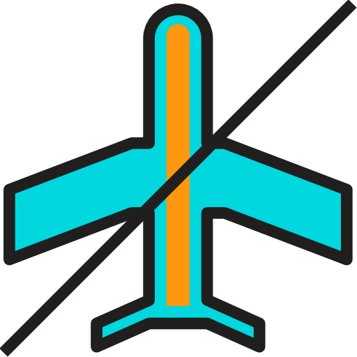 flugzeug Phatplus Lineal Color icon