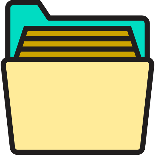 archivo de datos Phatplus Lineal Color icono