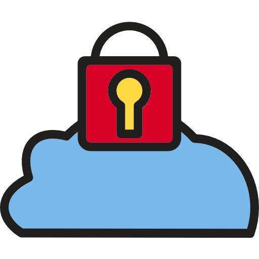 Cloud lock Phatplus Lineal Color icon