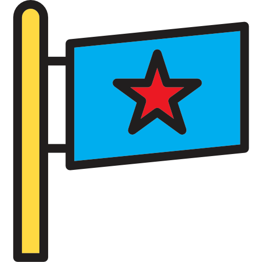 깃발 Phatplus Lineal Color icon