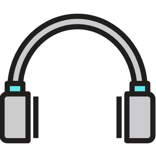 Headphones Phatplus Lineal Color icon