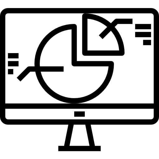 gráfico circular Phatplus Lineal icono