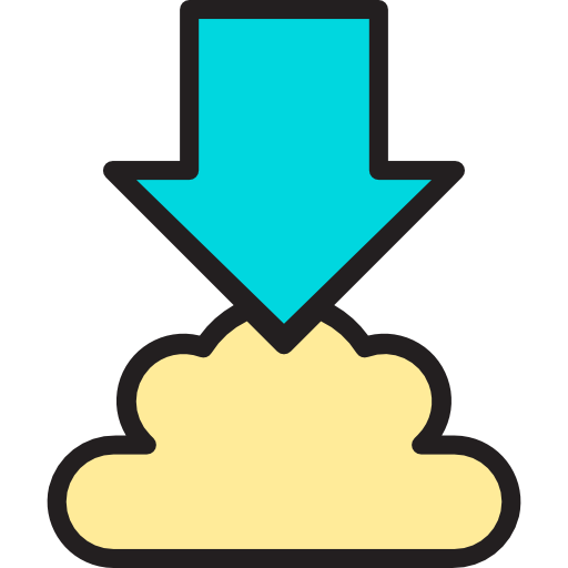 cloud downloaden Phatplus Lineal Color icoon