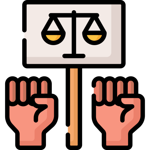 sprawiedliwość społeczna Special Lineal color ikona