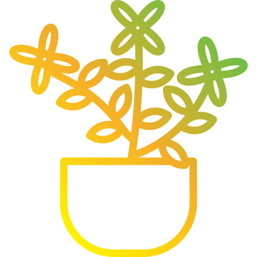 vaso di fiori Generic gradient outline icona