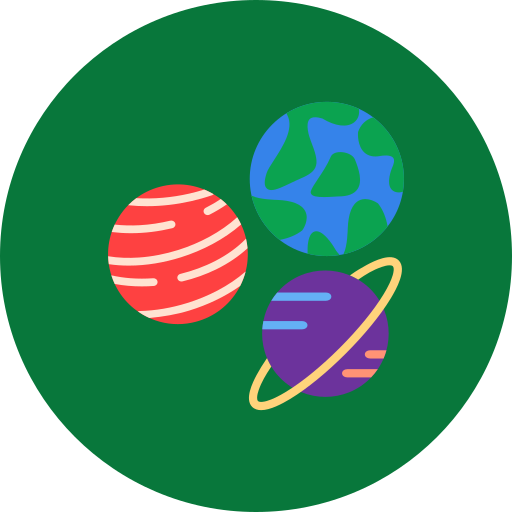 Planets Generic color fill icon