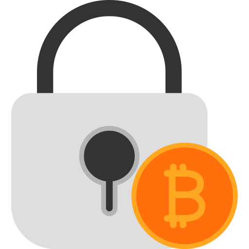 cifrado de bitcoin Generic color fill icono