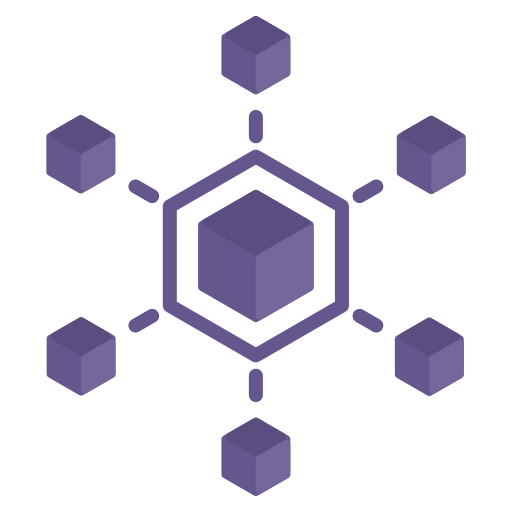 Blockchain Generic color fill icon