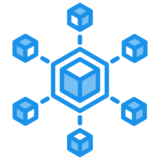 Blockchain Generic color lineal-color icon