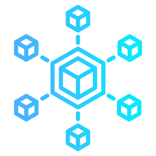blockchain Generic gradient outline icon