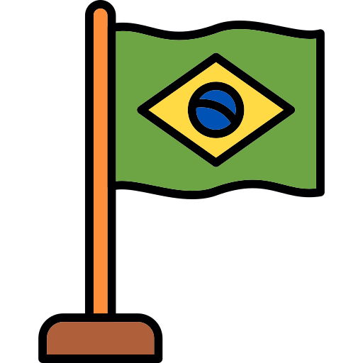 Brazil Generic color lineal-color icon
