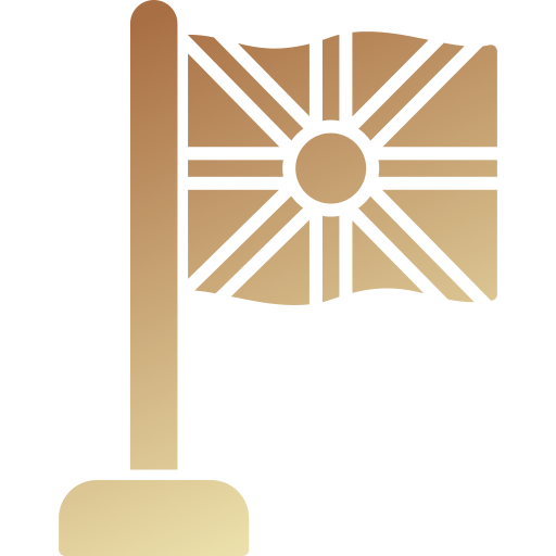 république de macédoine Generic gradient fill Icône