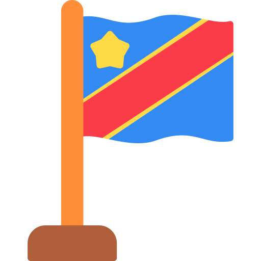 Democratic republic of congo Generic color fill icon