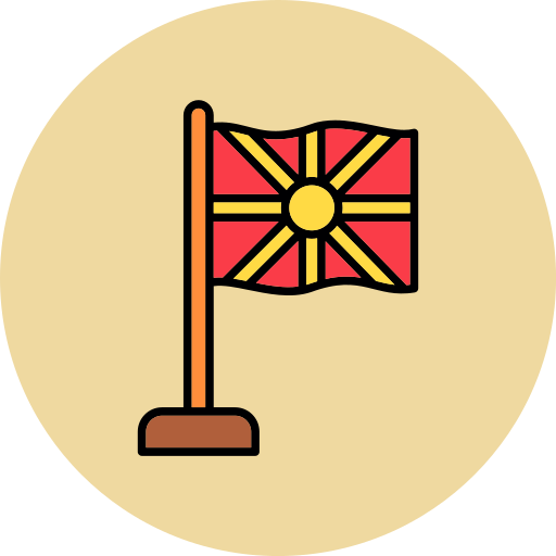 Republic of macedonia Generic color lineal-color icon