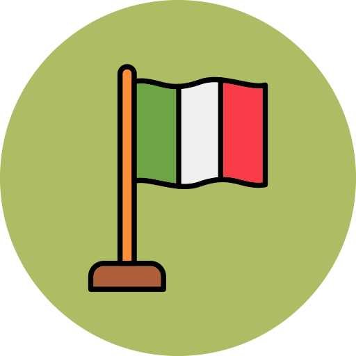 イタリア Generic color lineal-color icon