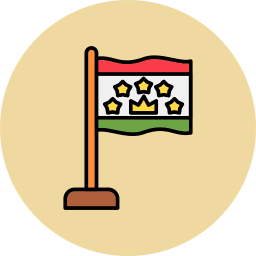 タジキスタン Generic color lineal-color icon