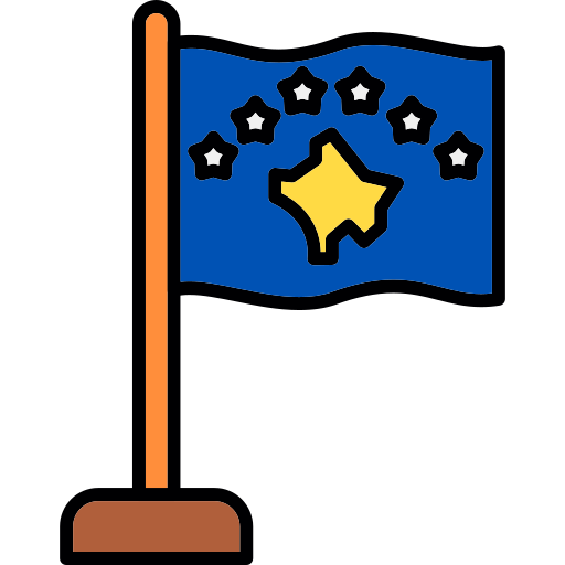 Kosovo Generic color lineal-color icon