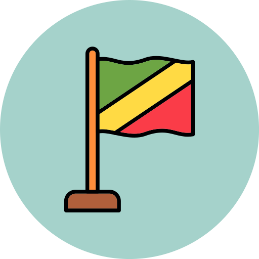 Republic of the congo Generic color lineal-color icon