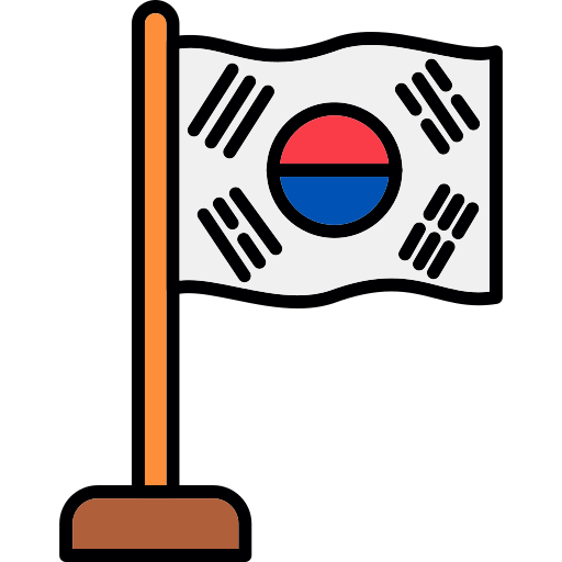 South korea Generic color lineal-color icon