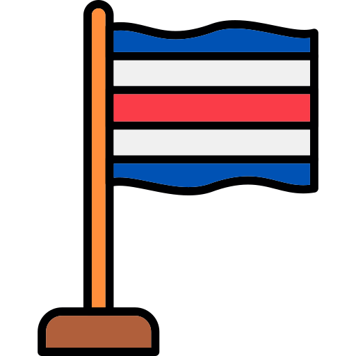 코스타리카 Generic color lineal-color icon
