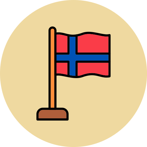 noruega Generic color lineal-color icono