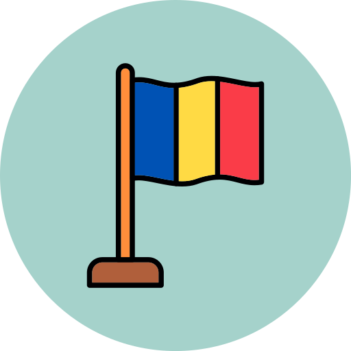 Romania Generic color lineal-color icon