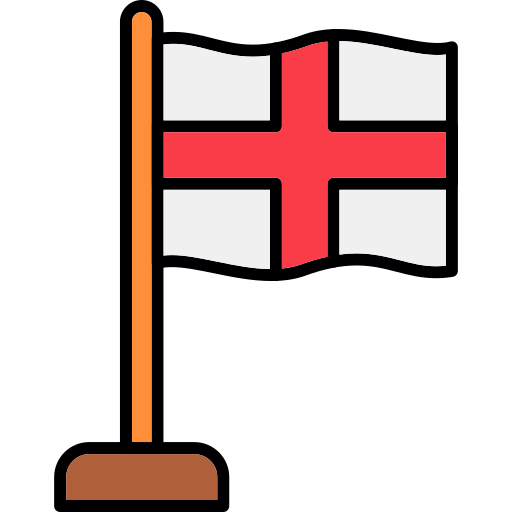 england Generic color lineal-color icon