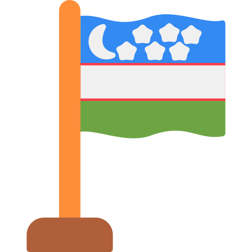 uzbekistan Generic color fill icona