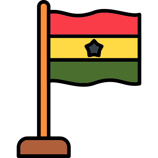 ghana Generic color lineal-color Icône