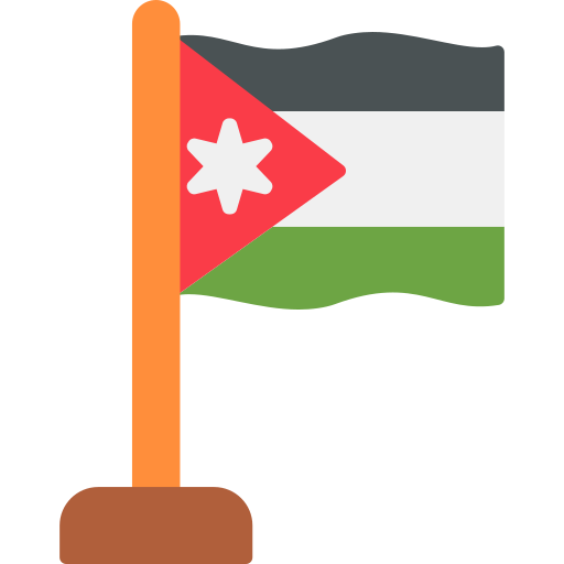 jordanië Generic color fill icoon