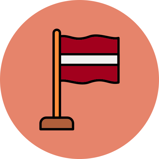Łotwa Generic color lineal-color ikona
